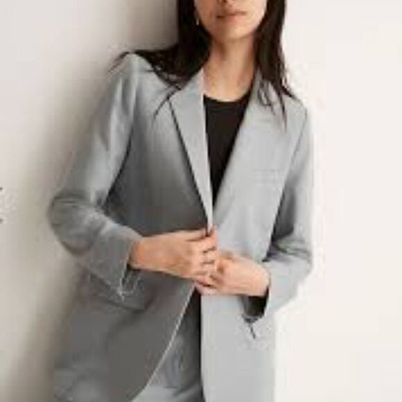 Madewell The Larsen Single Button Blazer in Drapeweave Size MED NEW - Picture 1 of 9